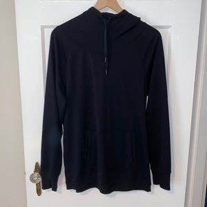 Black cowl necked hoodie with front pocket size XL